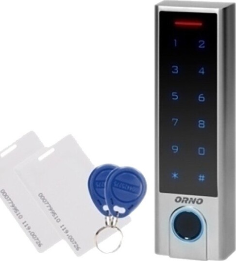 Orno Dørlås OR-ZS-825 Elektronisk Touch, Kortleser, Fingeravtrykk (IP68)