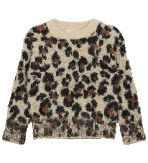 The New Feather Gray AOP TNPamilla Jacquard Pullover 5-6 år The New Feather Gray AOP TNPamilla Jacquard Pullover 5-6 år