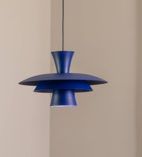 Pendellampe Plato Luminex dimbar Blå Stue / spisestue Metall Moderne