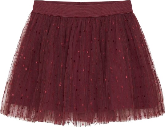 En Fant Skirt Tulle Burgundy 98