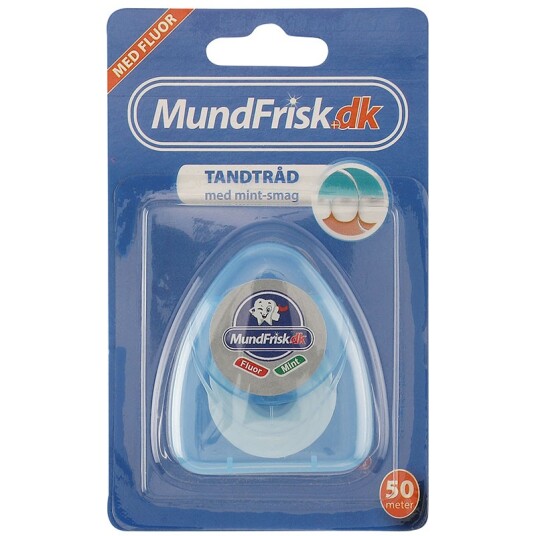 MundFrisk Tanntråd med fluor og myntesmak - 50 mtr. MundFrisk Tanntråd med fluor og myntesmak - 50 mtr.