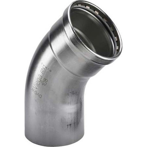 Viega Sanpress Inox XL bøy 45° 76,1 mm rustfritt stål