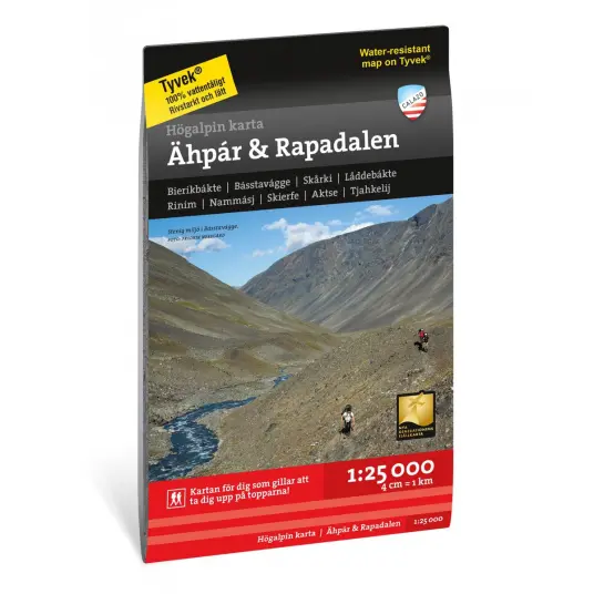 Calazo förlag Högalpin karta Ähpar & Rapadalen 1:25.000 OneSize, NoColour