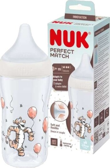 Nuk Perfect Smokkeflaske 260ml 3+ Måneder Tigergutt Nuk Perfect Smokkeflaske 260ml 3+ Måneder Tigergutt