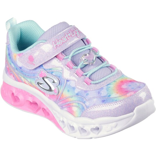 Skechers Purple Flutter Heart Lights Groovy Swirl 31