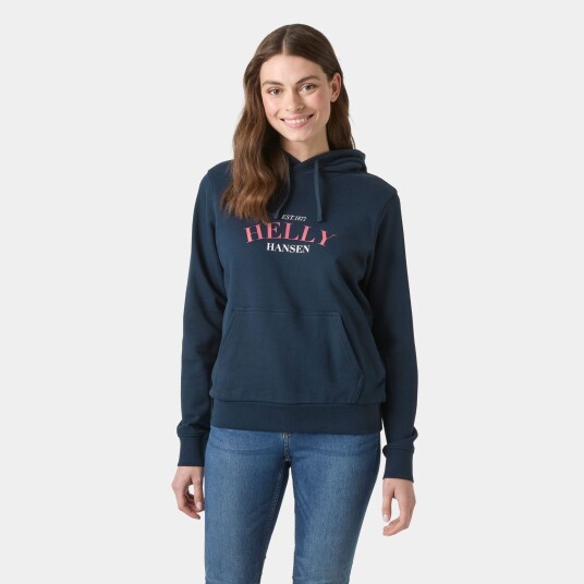 Helly Hansen Women's Core Graphic Hoodie Marineblå M
