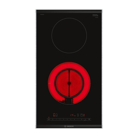 Bosch PKF375FP2E 30 cm Kokesone Keramisk Koketopp med Touchkontroll - Svart