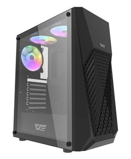 Darkflash Computer case DK150 with 3 fans (black) - Kabinett - Miditower - Svart Darkflash Computer case DK150 with 3 fans (black) - Kabinett - Miditower - Svart