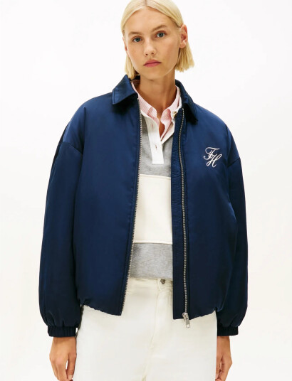 Tommy Hilfiger Padded Nylon Th Jacket - Navy - XL Tommy Hilfiger Padded Nylon Th Jacket - Navy - XL