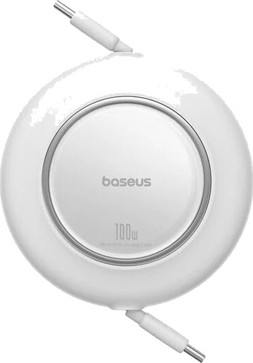 Baseus Free2Pull Mini Retractable USB C 100W 2m White P10364500213 00 Baseus Free2Pull Mini Retractable USB C 100W 2m White P10364500213 00