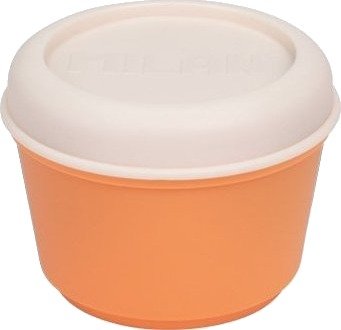 Milan Matboks Milan Rund 0.25 L Med Skrulokk Oransje Beige