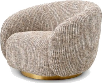 Brice Swivel Chair Mademoiselle Beige
