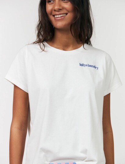 Lollys Laundry Romall Tee   White   XL