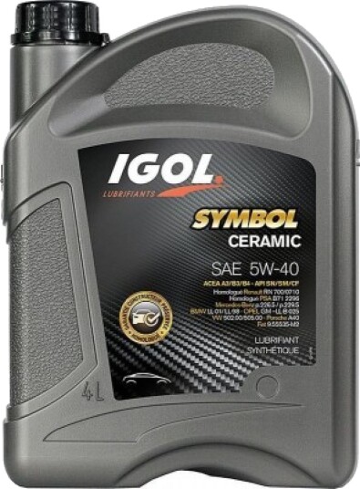 Motorolje IGOL SYMBOL CERAMIC 5W-40 4L