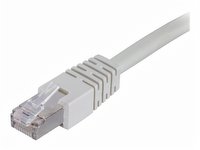 Deltaco 20m Cat 6 Koblingskabel RJ-45 Hann til Hann Grå