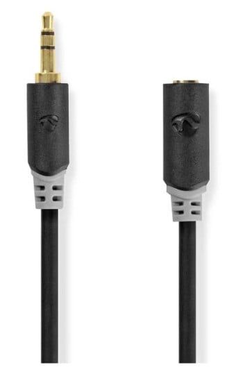 Nedis 3.5 mm Stereo Lydkabel 2 m Antrasitt Gullbelagt Rund