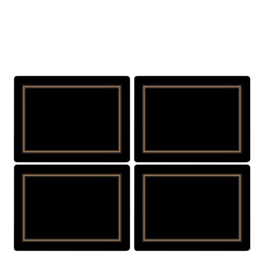 Pimpernel  Classic bordbrikke 40x30 cm 4 stk svart