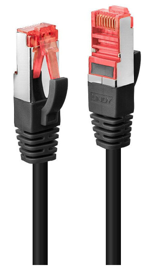 Lindy Cat6 S/FTP Nettverkskabel 1,5 m Svart - RJ-45 Gullbelagt