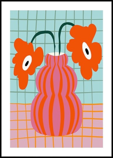 Colorful Clay Blooms Plakat Plakat / 40x50cm Colorful Clay Blooms Plakat Plakat / 40x50cm