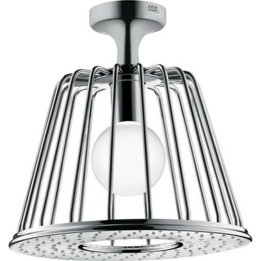 Axor LampShower Takdusj, Ø275 mm Med lys og 1 stråletype, Krom