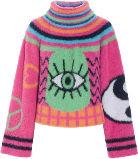 Hunkøn Kitti Knit Blouse GREEN EYE M Hunkøn Kitti Knit Blouse GREEN EYE M