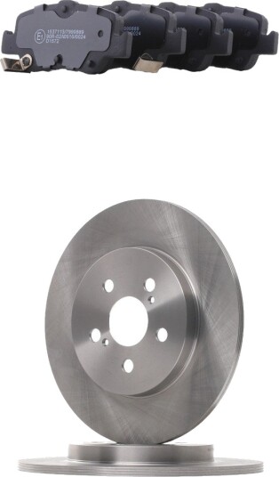 Bremseskiver og klosser RIDEX 3405B2238