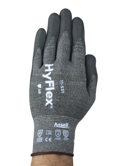 Ansell 11 531 Hanske Skjærebeskyttelse Intercept/nitril Str. 7 Klær