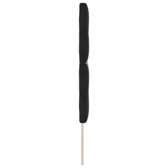 Hodegjerde Med Knapper Svart 160 cm Fløyel