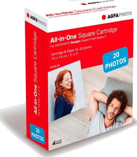 AgfaPhoto RealiPix Square Fotopapir ASQC20 7.6x7.6 cm