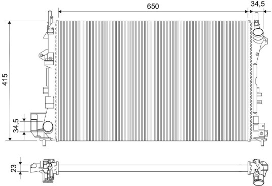 Radiator VALEO 732879
