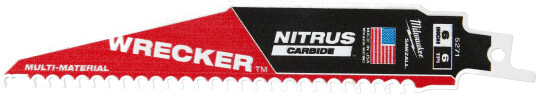 Milwaukee Wrecker S Tct Wrecker Nitrus Med Karbon 150Mm/6T /5Stk.