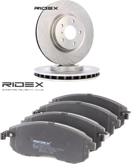 Bremseskiver og klosser RIDEX 3405B2809