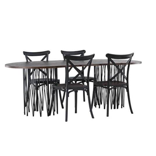 Furniture/Fashion Spisegruppe furniture/fashion Stone med 4 Crosett Stoler GR23038