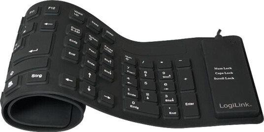 LogiLink Keyboard wired flex. USB black