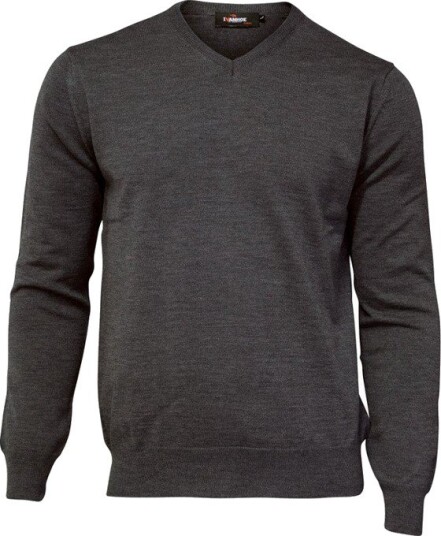 Ivanhoe Merino V Neck Grå Golfgenser herre Grafitgrå (055) Small