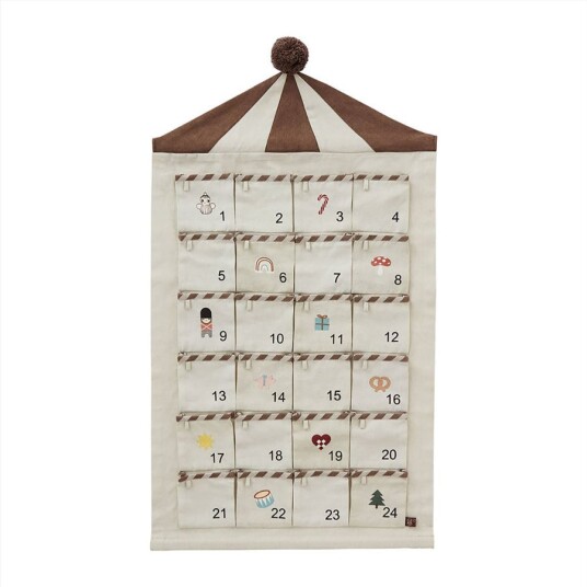 OYOY Living Circus Christmas Calendar Beige / Brown L10224