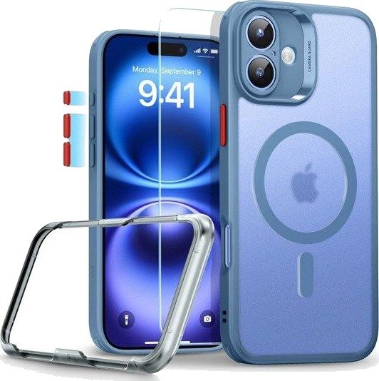 ESR Classic Pro Set Halolock MagSafe case for iPhone 16 - blue
