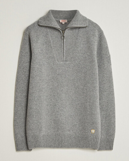 Armor lux Wool Knitted Half Zip Slate