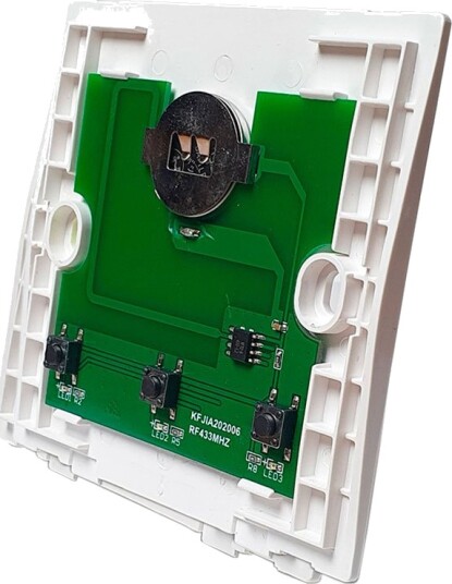 SmartWise RF Veggbryter uten Frontpanel (3-knapp)