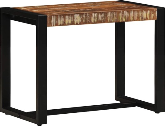  Benk flerfarget 60x35x45 cm gjenvunnet heltre
