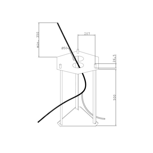 Norlys Como 3 Utendørs Parkstolpe m/Markfeste Svart Terrasse Svart Norlys Como 3 Utendørs Parkstolpe m/Markfeste Svart Terrasse Svart