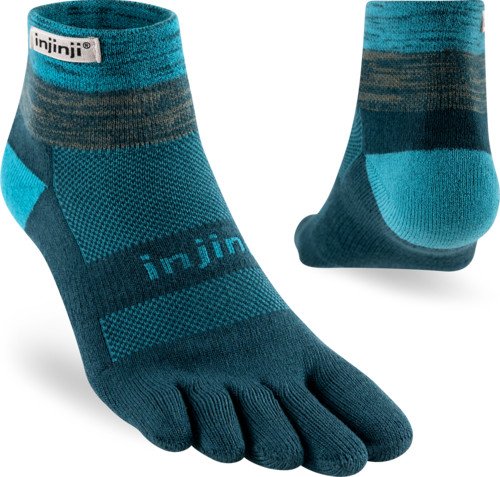 Injinji Men"s Trail Midweight Mini Crew Midnight XL