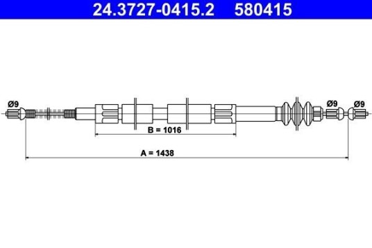 Bremsewire ATE 24.3727 0415.2