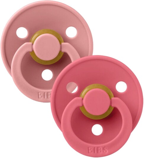 BIBS Color Smokk 2-Pk, Dusty Pink/coral (Str.2 (6-18 Mnd))