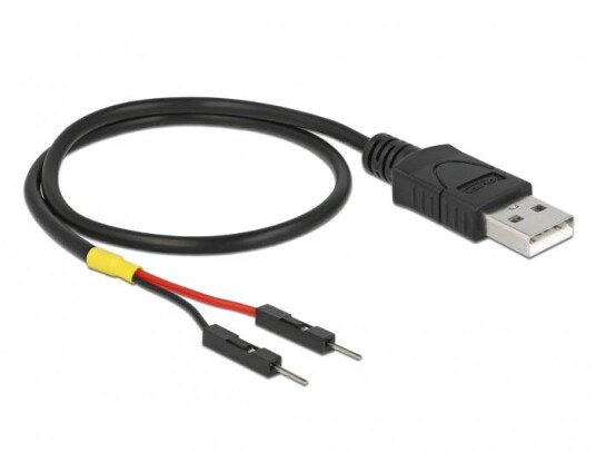 Delock Usb/strøm kabel   USB Til 2 pins Usb header   30 Cm
