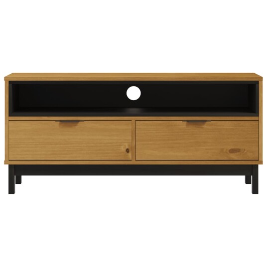 vidaXL TV-benk FLAM 110x40x50 cm heltre furu vidaXL TV-benk FLAM 110x40x50 cm heltre furu