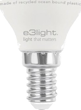 E3light Ocean Bound Plastic E14 kronepære 2700K 4,9W