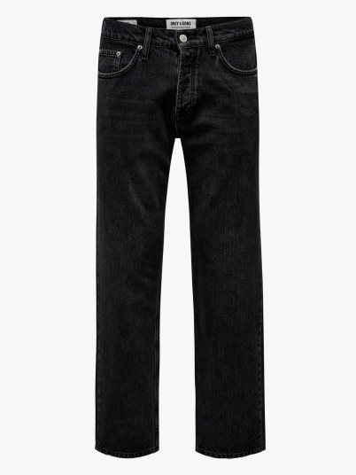 Only & Sons Edge Straight Denim Sort 29/32