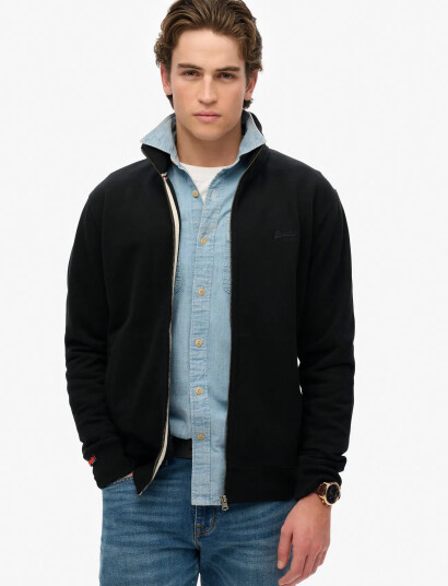 Superdry Essential Logo Track Top - Black - S Superdry Essential Logo Track Top - Black - S