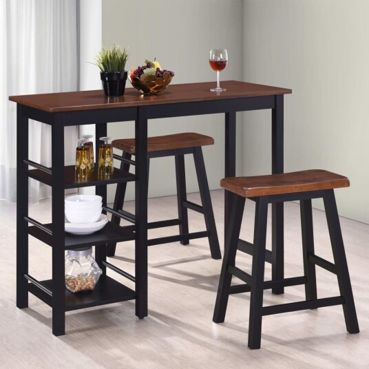 Barsett i 3 deler MDF svart Barsett i 3 deler MDF svart